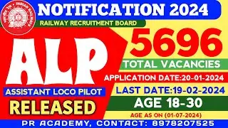 RRB ALP NOTIFICATION 2024 IN TELUGU || Railway Assistant Loco Pilot notification 2024 || ALP 2024