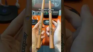 Play drums anytime, anywhere, even without space.#aeroband #pocketdrum2plus #pocketdrum #drums #drum