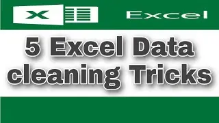 MS Excel Data cleaning tricks || Daily use excel tricks || Excel tricks || 5 minute learning