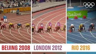 ALL Usain Bolt 🇯🇲100m Finals at the same time!