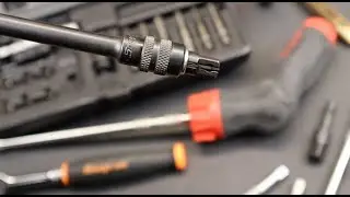 Serious Snap On Locking Quarter Adaptor: Drive 1/4 square sockets with 1/4-hex precision & security.