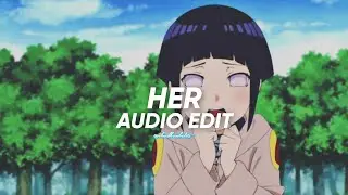 her (slowed & reverb) - shubh || edit audio