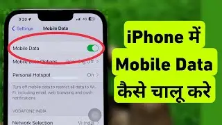 How To Turn On Mobile Data in iPhone || iPhone Me Mobile Data Kaise Chalu Kare