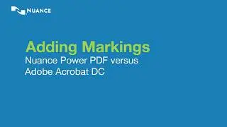 ICONS Infocom: Compare - Kofax Power PDF Vs Abode Acrobat DC, featuring: Adding Mark-up in PDF.