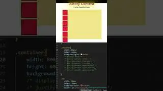 Justify Content Tutorial. #css #html #frontend #tutorial #shorts