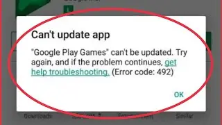 Fix Play Store Error || Cant Download App Problem Solve