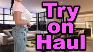 [4K] Transparent Try on Haul | No Bra | See Through Trend (2024)