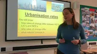 Urbanisation rates Geography Lesson GCSE