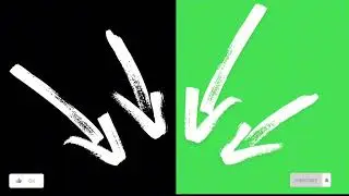 4K White Arrows Green SCREEN 3D Template Video /|\ Creative Commons /|\ No Copyright.