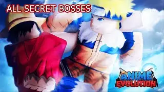 Anime Evolution Simulator - All 12 Secret Bosses in game