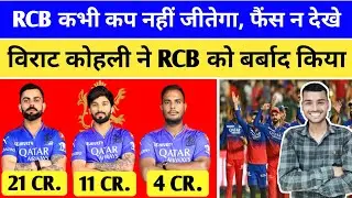 IPL 2025: RCB RETAIN LIST | RCB RETAIN & RELEASE | RCB MEGA AUCTION, RTM CARD | VIRAT, RAJAT, YESH