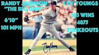 RANDY JOHNSON Throwing 100 - 101 MPH Fastballs | Fastest Pitches Highlights