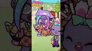 Rainbow hair avatar world 