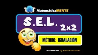 🔆👀Cómo resolver un SISTEMA DE ECUACIONES LINEALES 2x2. Método de IGUALACIÓN |🧐EXPLICACIÓN CLARA 👌|
