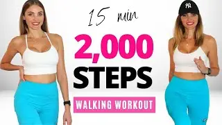 2,000 Steps in 15 Min Walking Workout YanaFit | Do It 5 Times & Get 10,000 Steps!