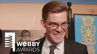 Joe Hanson on the Red Carpet at the 21st Annual Webby Awards