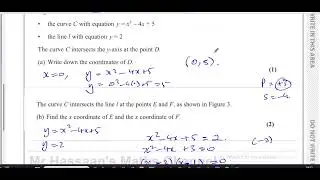 WMA12/01 (Edexcel) IAL P2 January 2023, Q9, Integration, Area