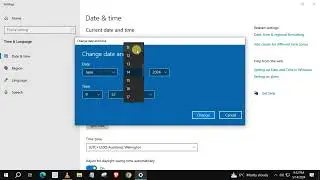 how to change date on windows 10