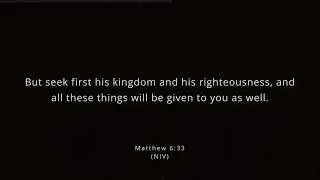 Meditate on Scripture (1 hour) | Matthew 