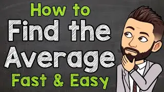 How to Find the Average / how to calculate average/average