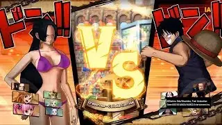 ONE PIECE: BURNING BLOOD-Boa Hancock VS. Monkey D. Luffy