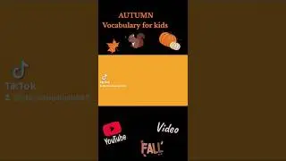 Autumn. Fall. Vocabulary for kids. Learn English