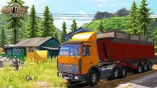 СИМУЛЯТОР ДАЛЬНОБОЙЩИКА. ВЕЗУ 30 ТОНН УГЛЯ. СУРОВАЯ РОССИЯ
