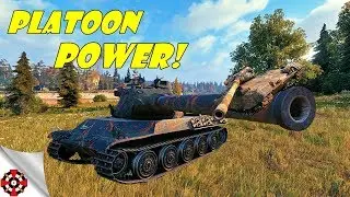 World of Tanks - PLATOON POWER! (WoT gameplay)