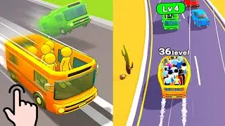 Level Up Bus - Overtake Bus 3D - All Levels iOS Android GamePlay