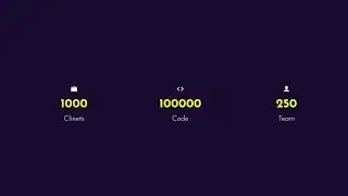 How to create Website counter area using HTML, CSS, and JavaScript