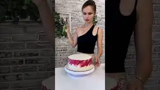 Как сделать акварельные разводы на торте. Лайфхак кондитерам