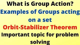 Introduction to group action and the Orbit Stabilizer theorem