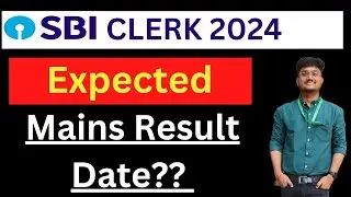 SBI Clerk Mains Result Date | SBI Clerk Mains Result 2024 | Rohit Garg | Ghar Se Pathshala