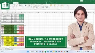 Can you split a worksheet into multiple pages for printing in Excel? 