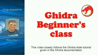 Ghidra Beginners Class