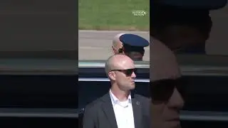 President Joe Biden steps off Air Force One in Pittsburgh