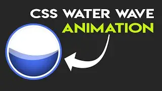 CSS Water Wave Animation using html and css