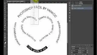 Texto en circulo y trazados Photoshop Fácil Yanko0