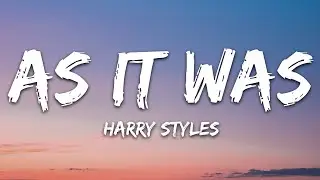 Harry Styles - As It Was (Lyrics)