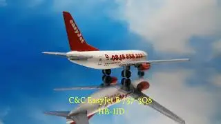 ✈ C&C EasyJet B 737-33V HB-IID (With "0848 888 222" Titles) 1:500 ✈