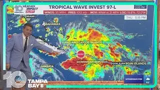 Tracking the tropics: Disturbance in the Atlantic could bring heavy rainfall to Florida