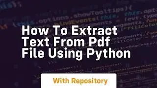 How to extract text from pdf file using python