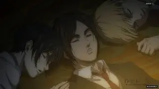 Eren, Mikasa ,Armin gets Drunk - Attack On Titan Episode 87