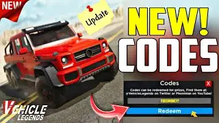 * NEW UPDATE * ALL NEW VEHICLE LEGENDS CODES 2023 ! VEHICLE LEGENDS  ROBLOX CODES