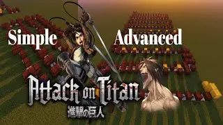 Attack on Titan Theme - Simple & Advanced Note Block Tutorial (Guren No Yumiya)