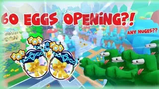 Opening 60 Eggs in Pet Simulator 99 (Huges hatched)
