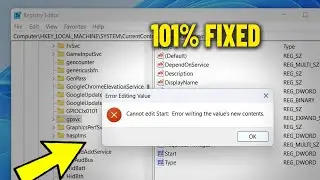 Cannot Edit Error writing the value's new contents in Windows 11/10/8/7 - How To Fix Regedit Error ✅