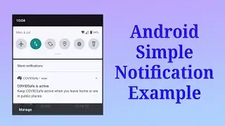 Android Notification Example