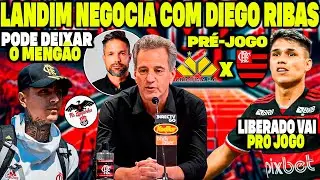 PRÉ JOGO: FLAMENGO X CRICIÚMA AO VIVO - RODOLFO LANDIM QUER DIEGO RIBAS! LUIZ ARAÚJO VAI PRO JOGO E+