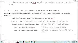 Belajar bahasa jepang - minna no nihongo I bab 19